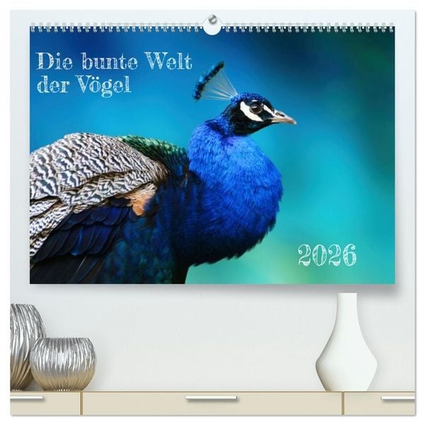 Produktbild: Die bunte Welt der V&ouml;gel (hochwertiger Premium Wandkalender 2026 DIN A2 quer), Kunstdruck in Hochglanz