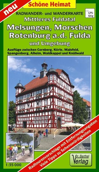 Produktbild: Radwander- und Wanderkarte Mittleres Fuldatal, Melsungen, Morschen, Rotenburg a.d. Fulda und Umgebung