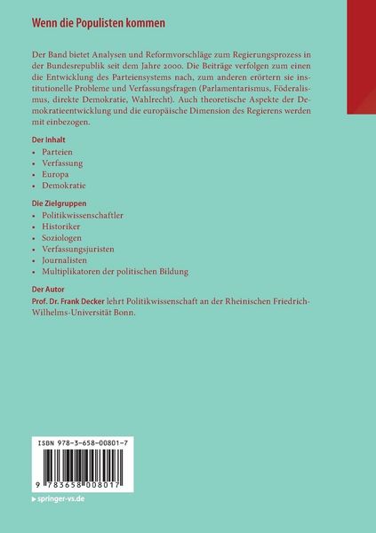 Produktbild: Wenn die Populisten kommen