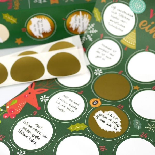Produktbild: Weil du einzigartig bist &ndash; Der Rubbel-Adventskalender f&uuml;r M&auml;dchen