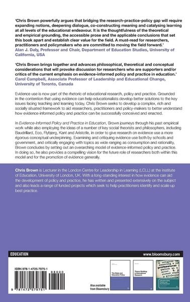 Produktbild: Evidence-Informed Policy and Practice in Education