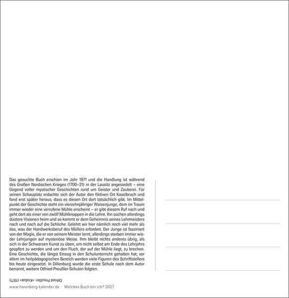 Produktbild: Welches Buch bin ich? Premium-Postkartenkalender 2027 - Literarischer R&auml;tselkalender
