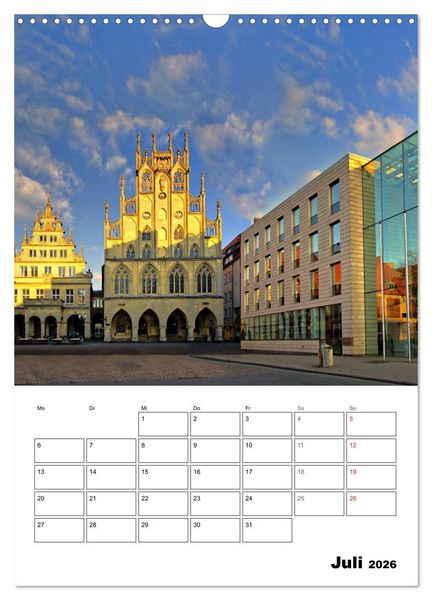 Produktbild: M&uuml;nster entdecken (Wandkalender 2026 DIN A3 hoch), CALVENDO Monatskalender