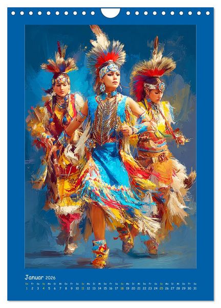 Produktbild: Omaha-Tanz. Grastanz der amerikanischen Ureinwohner (Wandkalender 2026 DIN A4 hoch), CALVENDO Monatskalender