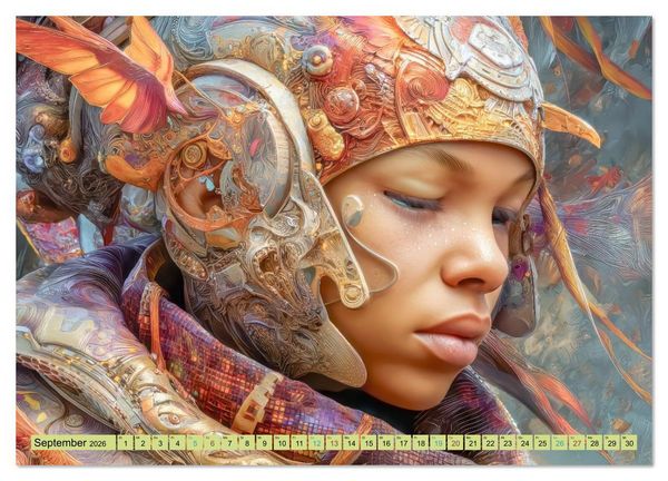 Produktbild: Surreale Fantasien - Detailreiche Portraits (Wandkalender 2026 DIN A2 quer), CALVENDO Monatskalender