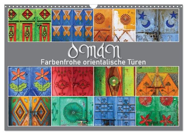 Produktbild: OMAN - Farbenfrohe orientalische T&uuml;ren (Wandkalender 2026 DIN A3 quer), CALVENDO Monatskalender