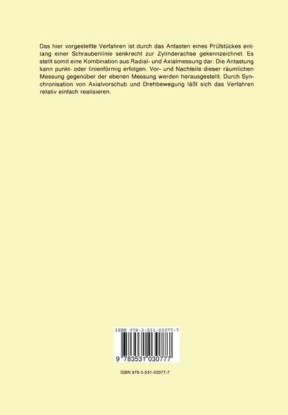 Produktbild: Messung der Zylinderformabweichung durch Abtastung der Mantellinie entlang einer Schraubenlinie