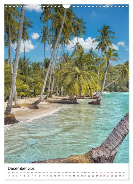 Produktbild: South East Asian Beaches (Wall Calendar 2026 DIN A3 portrait), CALVENDO 12 Month Wall Calendar