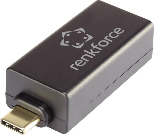 Produktbild: Renkforce RF-3386050 Netzwerkadapter 1000 MBit/s USB-C&reg; (USB 3.2 Gen 1), Gigabit-LAN (1 Gbit/s)