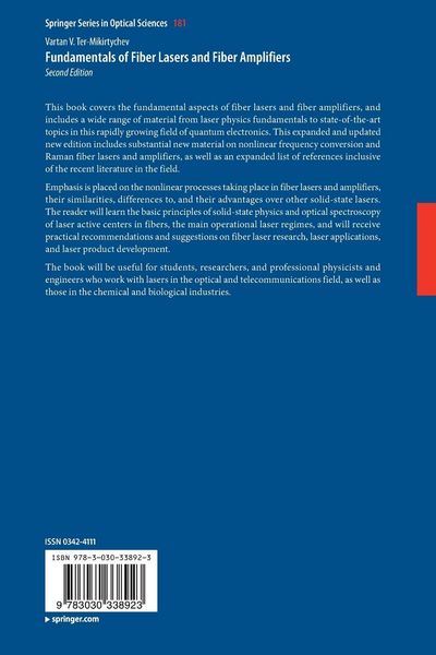 Produktbild: Fundamentals of Fiber Lasers and Fiber Amplifiers