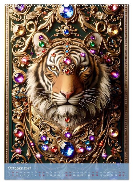 Produktbild: The Art of Power Animals (Wall Calendar 2027 DIN A2 portrait), CALVENDO 12 Month Wall Calendar