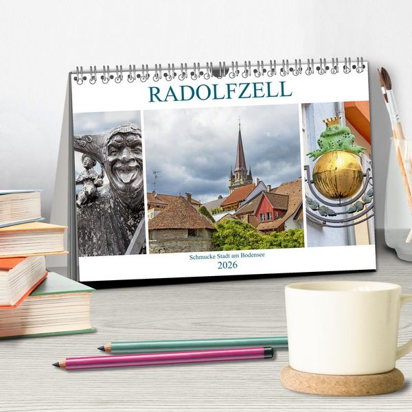 Produktbild: Radolfzell - schmucke Stadt am Bodensee (Tischkalender 2026 DIN A5 quer), CALVENDO Monatskalender