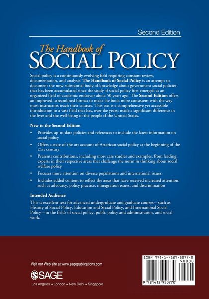 Produktbild: The Handbook of Social Policy