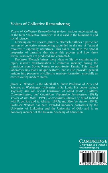 Produktbild: Voices of Collective Remembering
