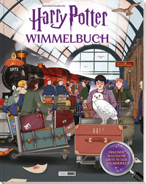 Aus den Filmen zu Harry Potter: Wimmelbuch - Erkunde magische Orte in der Zauberwelt!, Gebundene Ausgabe von Violet Tobacco,Samantha Swank, Panini,