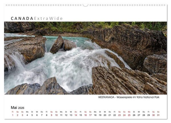 Produktbild: Impressionen aus Westkanada (Wandkalender 2026 DIN A2 quer), CALVENDO Monatskalender