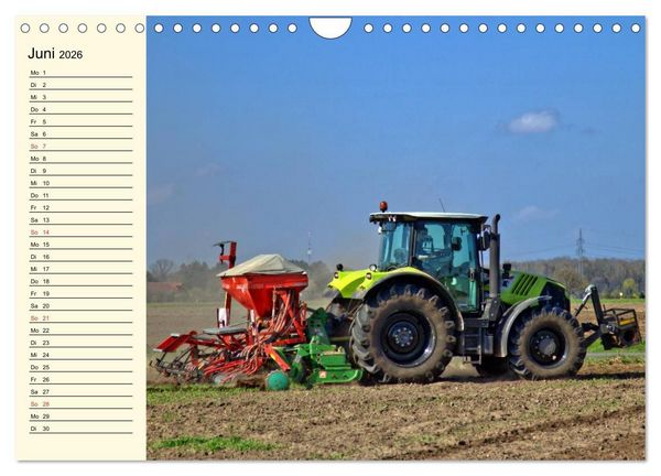 Produktbild: Landwirtschaftliche Maschinen im Einsatz (Wandkalender 2026 DIN A4 quer), CALVENDO Monatskalender