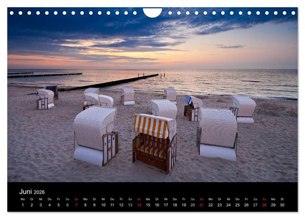 Produktbild: Unterwegs an der K&uuml;ste der Ostsee (Wandkalender 2026 DIN A4 quer), CALVENDO Monatskalender