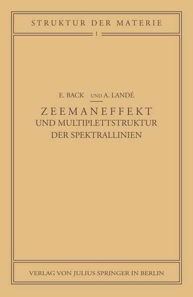 Produktbild: Zeemaneffekt und Multiplettstruktur der Spektrallinien