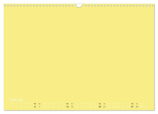 Produktbild: Bastelkalender - Gelb (Wandkalender 2026 DIN A3 quer), CALVENDO Monatskalender