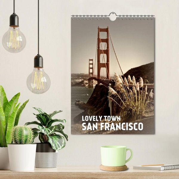 Produktbild: Lovely Town SAN FRANCISCO (Wall Calendar 2026 DIN A4 portrait), CALVENDO 12 Month Wall Calendar