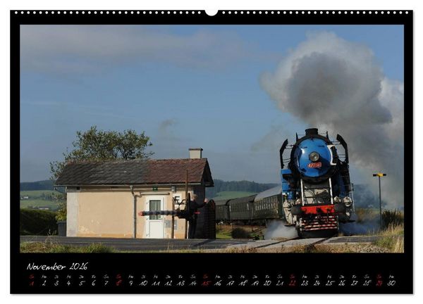 Produktbild: Faszination Dampflokomotive (Wandkalender 2026 DIN A2 quer), CALVENDO Monatskalender
