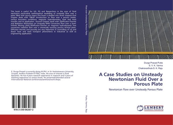 Produktbild: A Case Studies on Unsteady Newtonian Fluid Over a Porous Plate