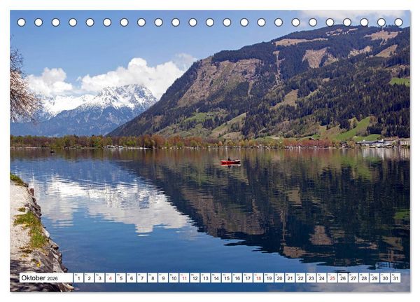 Produktbild: Der Zeller See im sch&ouml;nen Salzburger Land (Tischkalender 2026 DIN A5 quer), CALVENDO Monatskalender