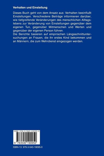 Produktbild: Verhalten und Einstellung