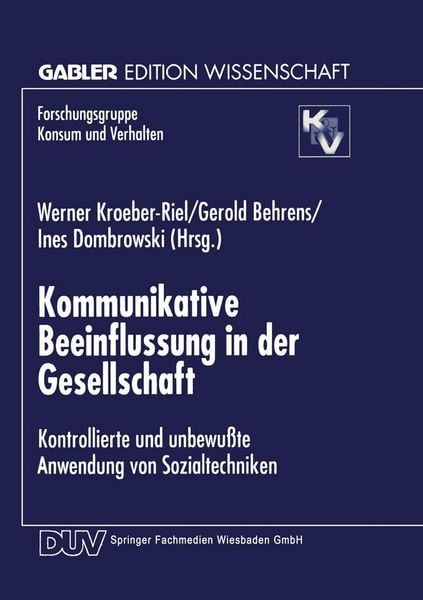 Produktbild: Kommunikative Beeinflussung in der Gesellschaft