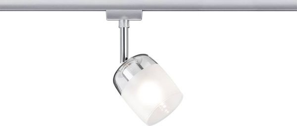 Paulmann Blossom Hochvolt-Schienensystem-Leuchte URail G9 10W LED Chrom (matt), Satin