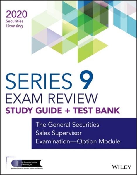 Produktbild: Wiley: Wiley Series 9 Securities Licensing Exam Review 2020