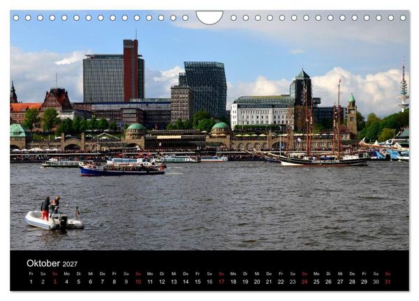 Produktbild: Auslaufparade des Hamburger Hafengeburtstages (Wandkalender 2027 DIN A4 quer), CALVENDO Monatskalender