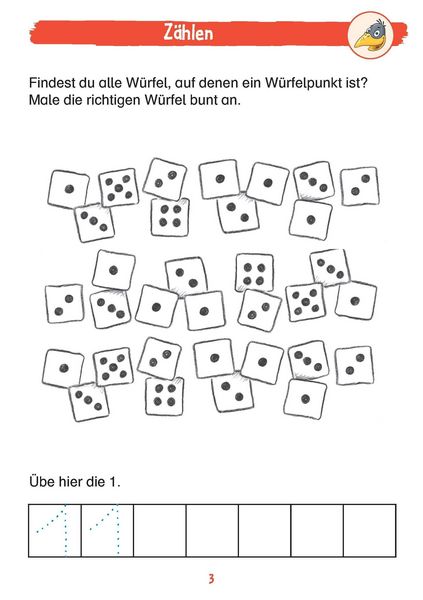 Produktbild: Mein Matheblock mit Rabe Linus - 1. Klasse