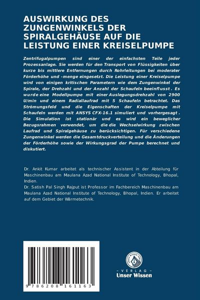 Produktbild: Auswirkung des Zungenwinkels der Spiralgeh&auml;use Auf die Leistung einer Kreiselpumpe