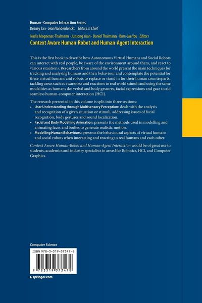 Produktbild: Context Aware Human-Robot and Human-Agent Interaction