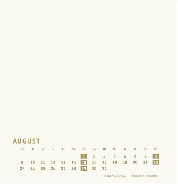 Produktbild: Premium-Bastelkalender gold gro&szlig; 2027