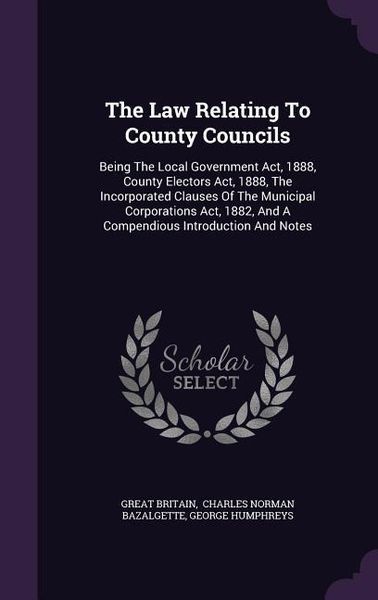 Produktbild: The Law Relating To County Councils