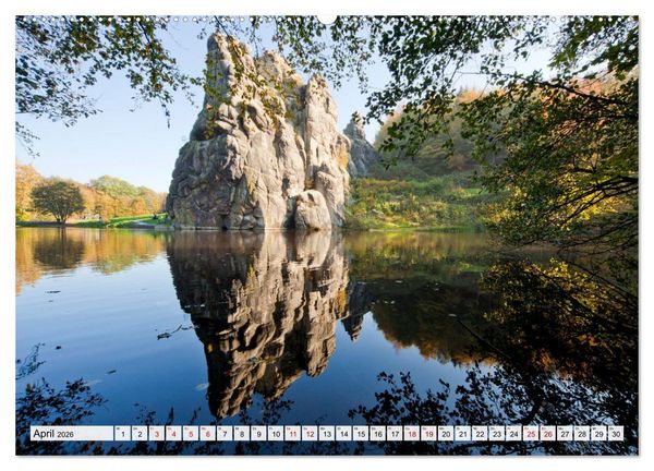 Produktbild: Das Weserbergland (hochwertiger Premium Wandkalender 2026 DIN A2 quer), Kunstdruck in Hochglanz