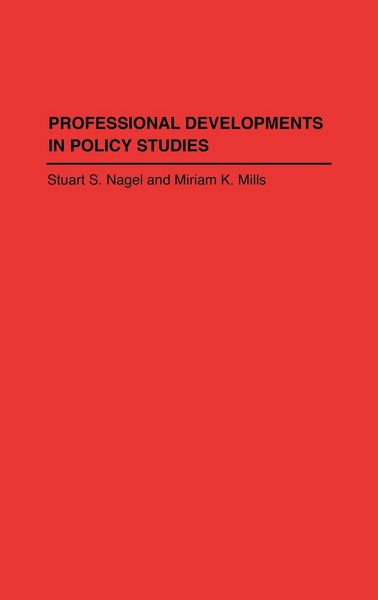 Produktbild: Professional Developments in Policy Studies