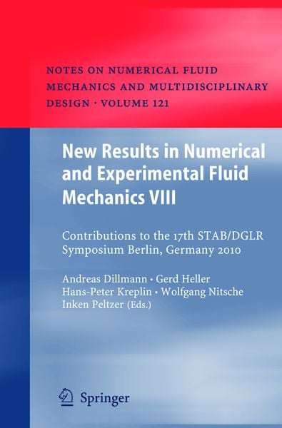 Produktbild: New Results in Numerical and Experimental Fluid Mechanics VIII