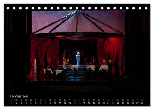 Produktbild: B&uuml;hnenbildmodelle (Tischkalender 2026 DIN A5 quer), CALVENDO Monatskalender
