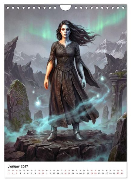 Produktbild: G&ouml;tter der Wikinger &ndash; Ikonen der Nordischen Mythologie (Wandkalender 2027 DIN A4 hoch), CALVENDO Monatskalender