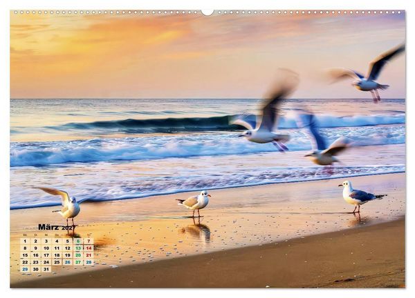Produktbild: Minimal-Art - am Strand (hochwertiger Premium Wandkalender 2027 DIN A2 quer), Kunstdruck in Hochglanz