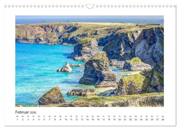 Produktbild: S&uuml;dengland - Impressionen aus dem S&uuml;dwesten von England (Wandkalender 2026 DIN A3 quer), CALVENDO Monatskalender