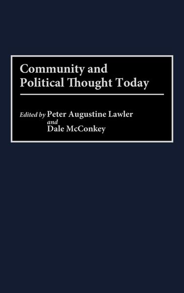 Produktbild: Community and Political Thought Today