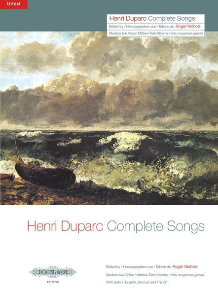 Produktbild: Duparc, H: Complete Songs (Medium/Low Voice) for Voice and P
