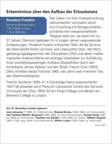 Produktbild: Zitate Tagesabrei&szlig;kalender 2027