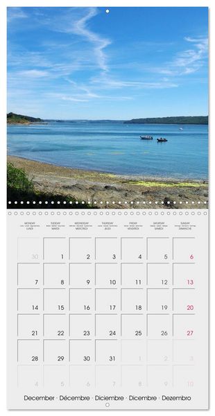Produktbild: Balade en Finist&egrave;re (Calendrier mural carr&eacute; 2026 30x30 cm) Calendrier double avec une page pour vos prises de notes