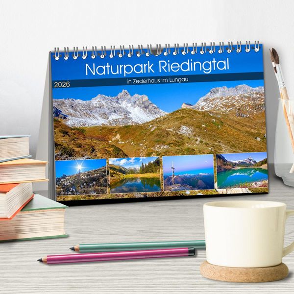 Produktbild: Naturpark Riedingtal (Tischkalender 2026 DIN A5 quer), CALVENDO Monatskalender